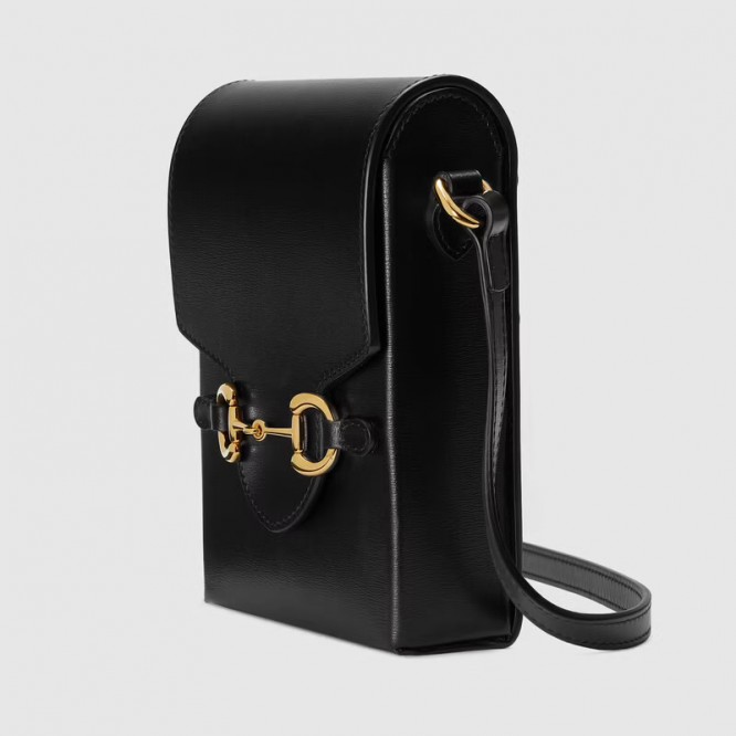 【オシャレ☆】GUCCI グッチ 〔グッチ ホースビット 1955〕ミニバッグ ブラック レザー 625615 0YK0G 1000