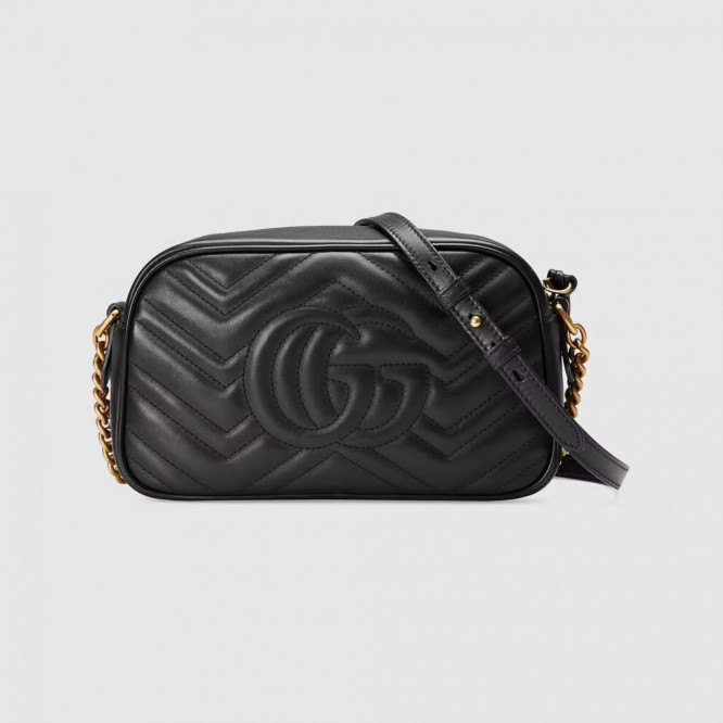 【人気アイテム☆】GUCCI グッチ 〔GGマーモント〕キルティング スモール ショルダーバッグ 447632 DTD1T 1000
