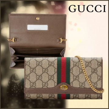 Gucci・〔オフィディア〕GG チェーンウォレット常連様の還元祭 限定特価商品