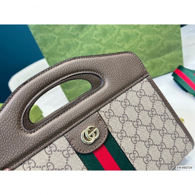 Gucci〔オフィディア〕ウェブ ストライプ付き スモール トートバッグ ‎693724 