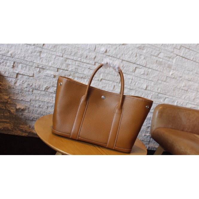 ★レア商品★HERMES エルメス Garden Party ガーデンパーティー 30 トートバッグ ブラウン H051568CK37