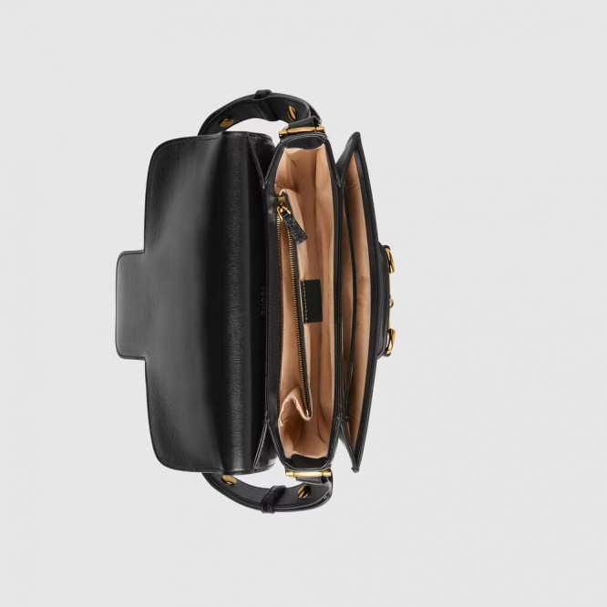 【人気アイテム☆】GUCCI グッチ 〔グッチ ホースビット 1955〕 ショルダーバッグ ブラック レザー 602204 1DB0G 1000
