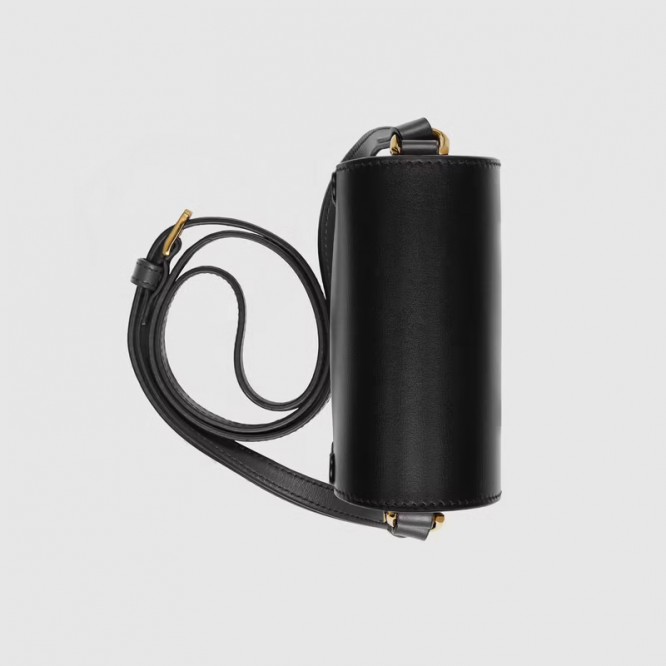 【オシャレ☆】GUCCI グッチ 〔グッチ ホースビット 1955〕ミニバッグ ブラック レザー 625615 0YK0G 1000
