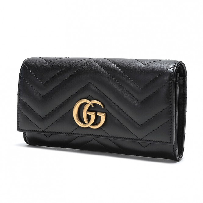 【直営店買付】GUCCI 〔GGマーモント〕 コンチネンタルウォレット GG Marmont 443436 DTD1T 1000