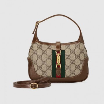 【セレブ愛用☆】GUCCI グッチ 〔ジャッキー 1961〕ミニ バッグ  GGスプリーム キャンバス 637092 HUHHG 8565