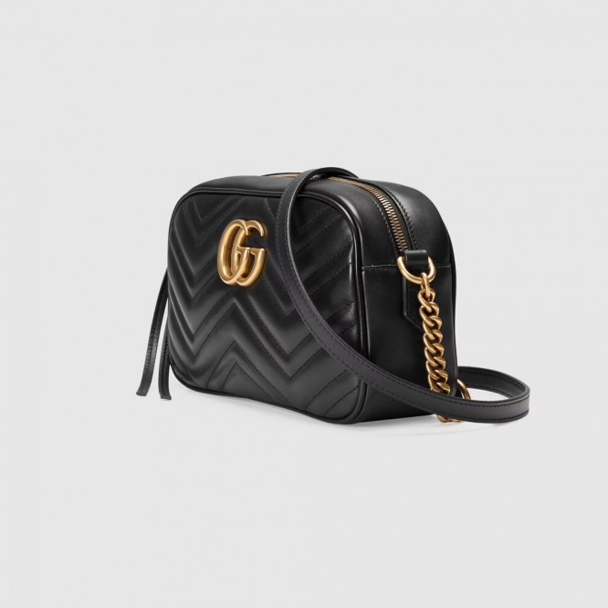 【人気アイテム☆】GUCCI グッチ 〔GGマーモント〕キルティング スモール ショルダーバッグ 447632 DTD1T 1000