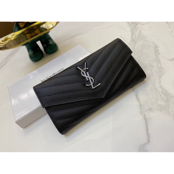 YSL・レザー コンチネンタルウォレット 財布 折財布