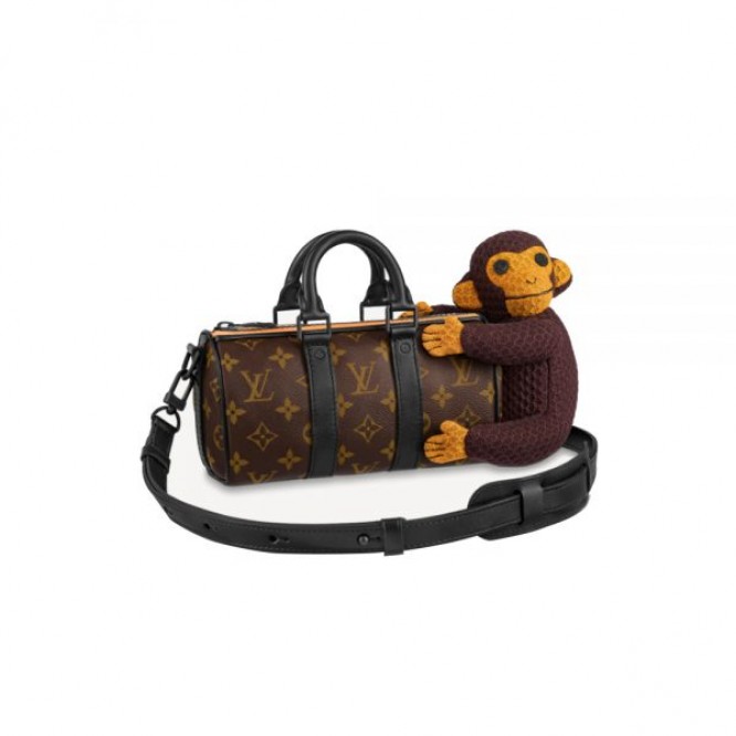 【絶対欲しい♪21SS新作】LOUIS VUITTON 2021SS KEEP ALL NANOハンドバッグ Zoom with friends M80118
