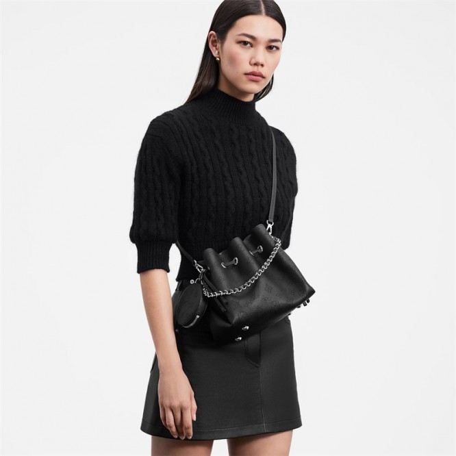 【海外仕入れ】LOUIS VUITTON モノグラム･パターン ベラ ブラック バケットバッグ M57070