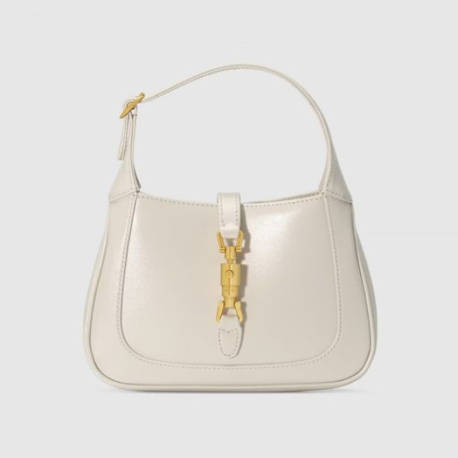 【日常に☆】GUCCI グッチ 〔ジャッキー 1961〕ミニ バッグ ホワイト レザー 637091 10O0G 9022