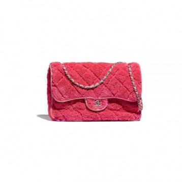 【定番♡人気の☆シャネル】CHANEL シャネル 21新作 ラージ フラップ バッグ ファイバー コーラル AS2307 B04825 NA106