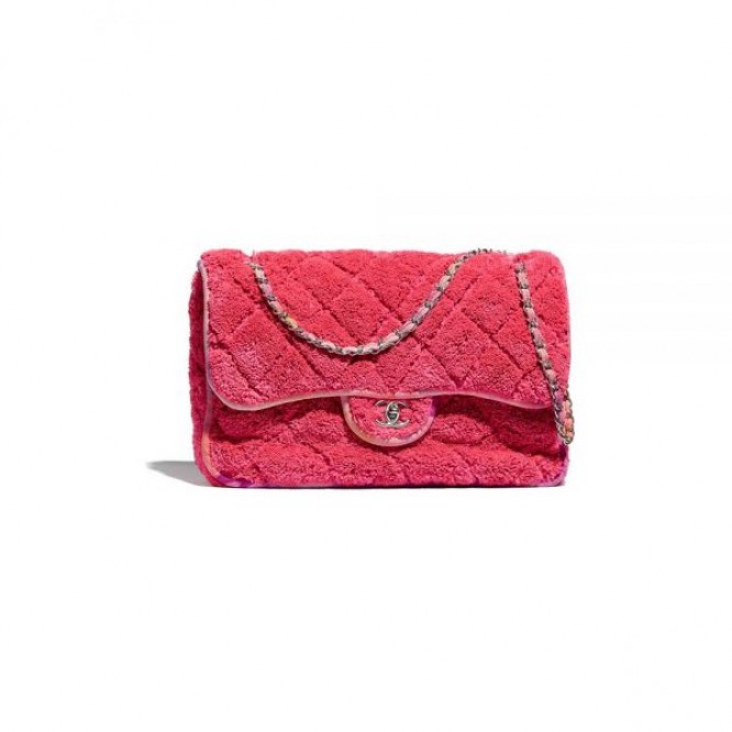【定番♡人気の☆シャネル】CHANEL シャネル 21新作 ラージ フラップ バッグ ファイバー コーラル AS2307 B04825 NA106