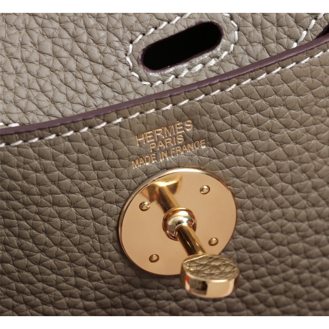 ★超入手困難★HERMES エルメス Lindy Mini リンディ ミニ ハンドバッグ ショルダーバッグ グレー H079086CK18-1