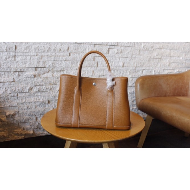 ★レア商品★HERMES エルメス Garden Party ガーデンパーティー 30 トートバッグ ブラウン H051568CK37