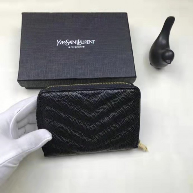 YSL・レザー コンチネンタルウォレット 財布 折財布