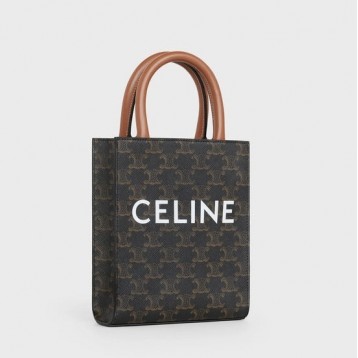 【CELINE】ミニトートバッグ ショルダー トリオンフ ブラック