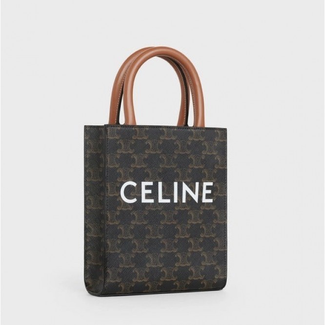 【CELINE】ミニトートバッグ ショルダー トリオンフ ブラック