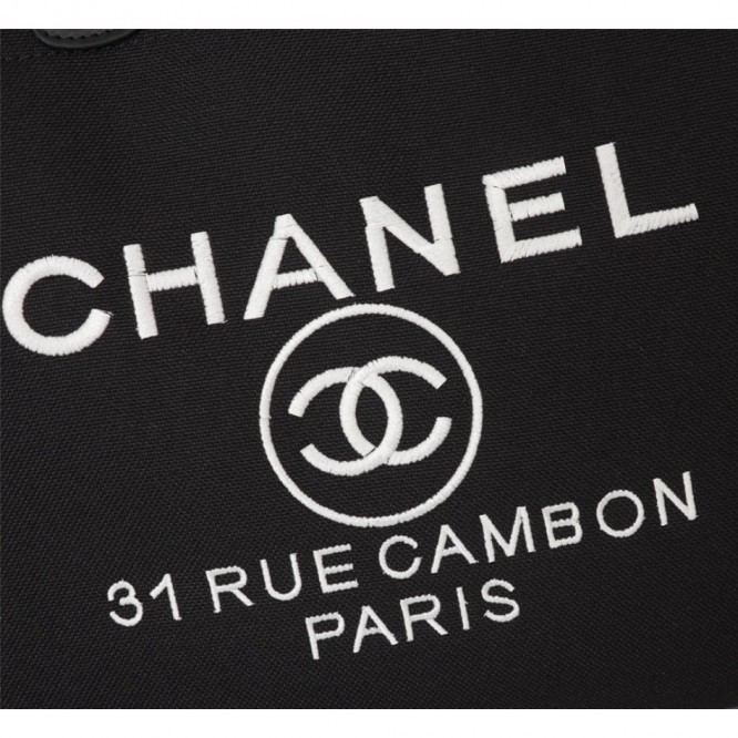 CHANELビーチキャンバスバッグキャンバストートショッピングバッグ