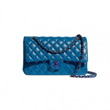 【希少♡人気の☆シャネル】CHANEL シャネル クラシック ハンドバッグ ブルー A01112 B05187 NA117