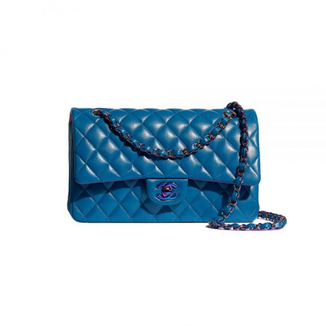 【希少♡人気の☆シャネル】CHANEL シャネル クラシック ハンドバッグ ブルー A01112 B05187 NA117