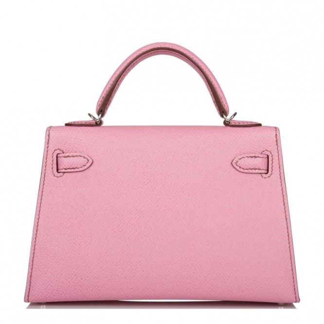 【0111更新】HERMES エルメス Kelly ケリー エプソン ピンク シルバー金具 MiniKelly ミニケリー 19cm/20cm/25cm