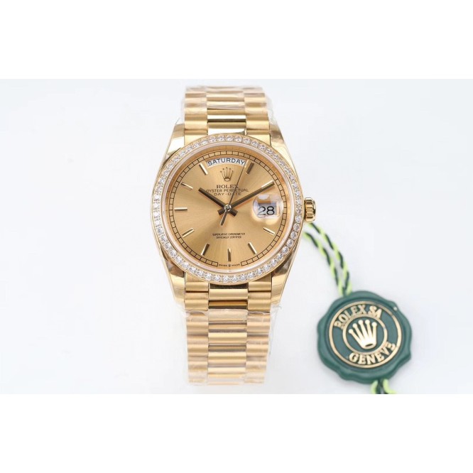 Rolex Super ロレックス デイデイト36 男女兼用 Cal.3255 ムーブメント搭載 WTM-2004P1550-RO045