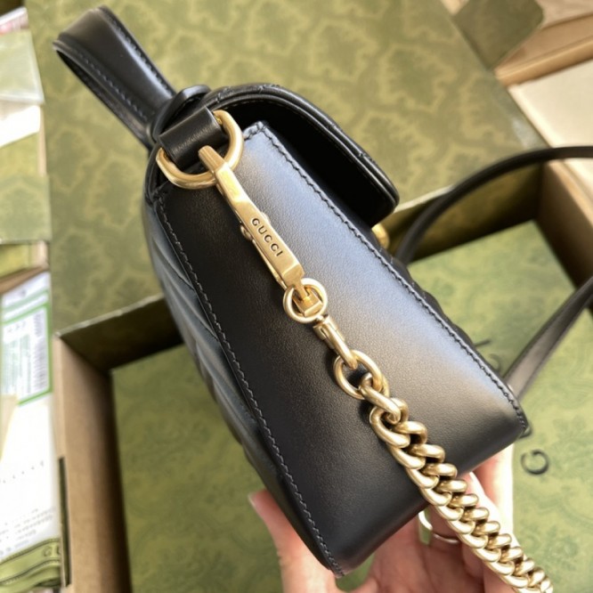 Gucci〔GGマーモント〕ミニ トップハンドルバッグ547260 