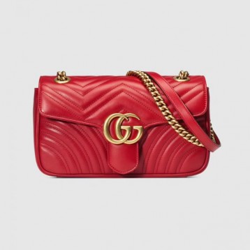 【芸能人愛用☆】GUCCI グッチ 〔GGマーモント〕キルティング スモール ショルダーバッグ 443497 DTDIT 6433