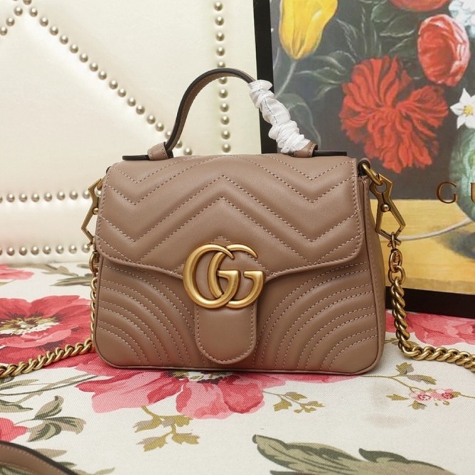 Gucci〔GGマーモント〕ミニ トップハンドルバッグ547260 
