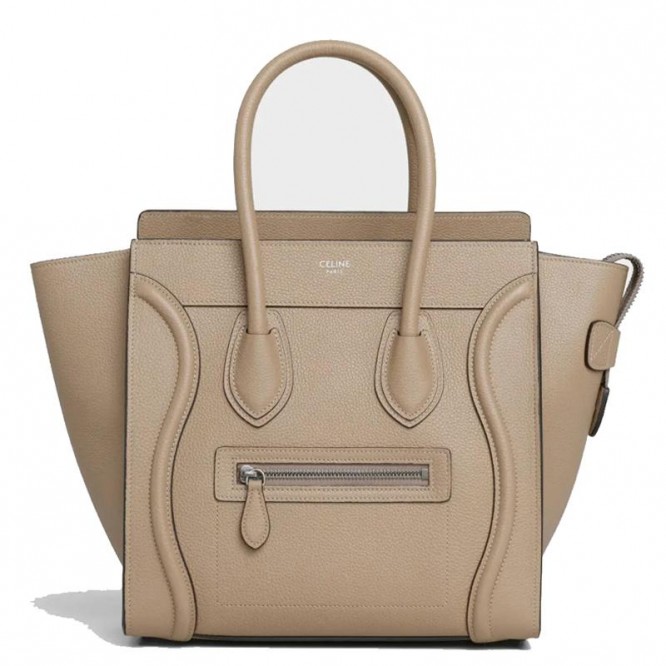 【CELINE】マイクロラゲージ◆ドラムドカーフスキン◆ハンドバッグ◆芸能人愛用者多数