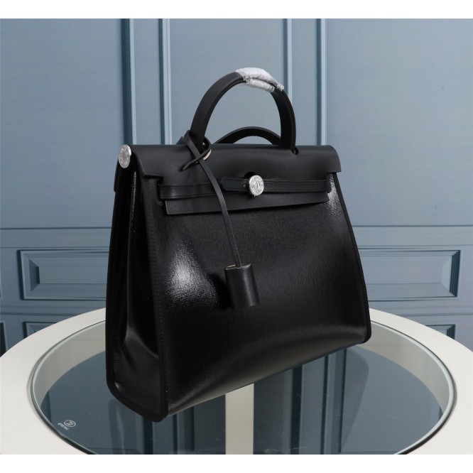 【直営店買付】HERMES エルメス Herbag Zip エールバッグ・ジップ31 Retourneキャンバス H072069CKAA