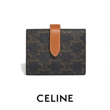 【CELINE】スモール ストラップウォレット トリオンフキャンバス 財布