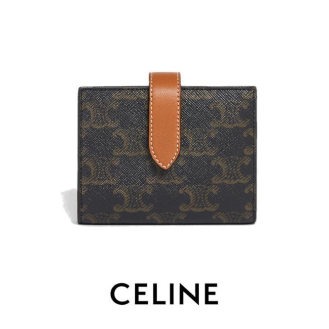 【CELINE】スモール ストラップウォレット トリオンフキャンバス 財布