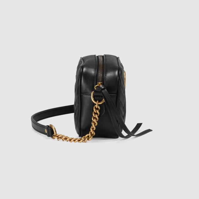 【人気アイテム☆】GUCCI グッチ 〔GGマーモント〕 キルティング ミニバッグ 448065 DTD1T 1000