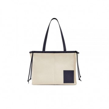 新作★LOEWE★クッショントート スモール (キャンバス＆カーフ) 330.02AA93