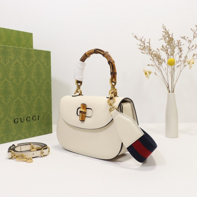 Gucci〔グッチ バンブー 1947〕 スモール トップハンドルバッグ ‎675797 