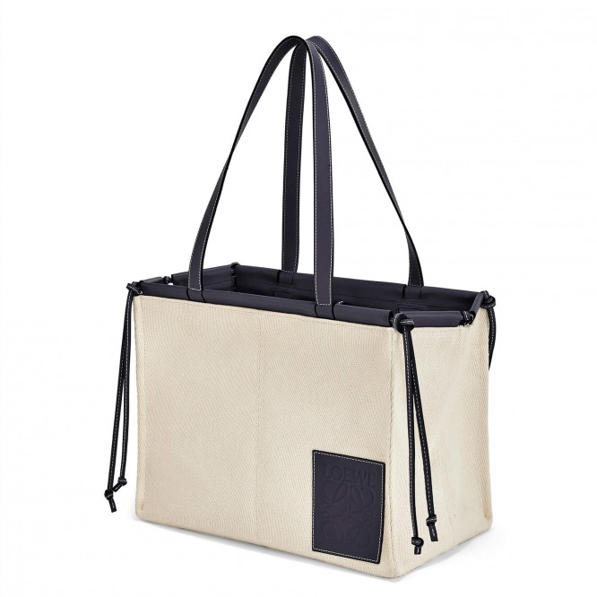 新作★LOEWE★クッショントート スモール (キャンバス＆カーフ) 330.02AA93