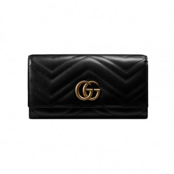 【直営店買付】GUCCI 〔GGマーモント〕 コンチネンタルウォレット GG Marmont 443436 DTD1T 1000