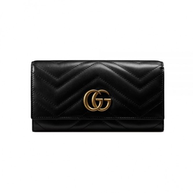 【直営店買付】GUCCI 〔GGマーモント〕 コンチネンタルウォレット GG Marmont 443436 DTD1T 1000