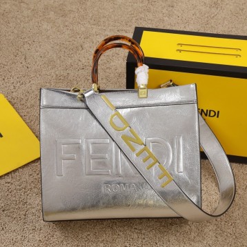 FENDI サンシャイン ミディアム トート バッグ レザー