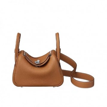 ★超入手困難★HERMES エルメス Lindy Mini リンディ ミニ ハンドバッグ ショルダーバッグ ブラウン H079086CK18-2