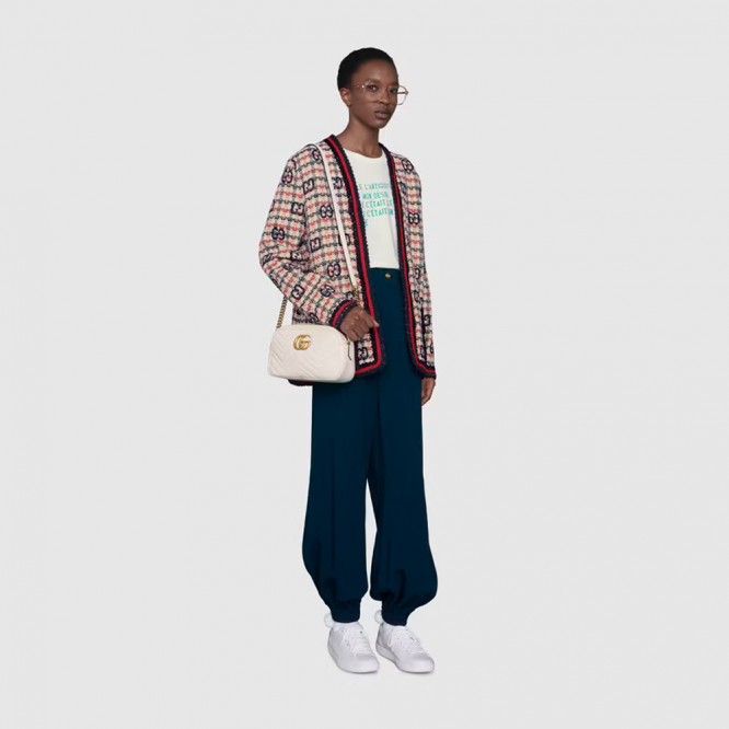 【人気アイテム☆】GUCCI グッチ 〔GGマーモント〕キルティング スモール ショルダーバッグ 447632 DTD1T 9022