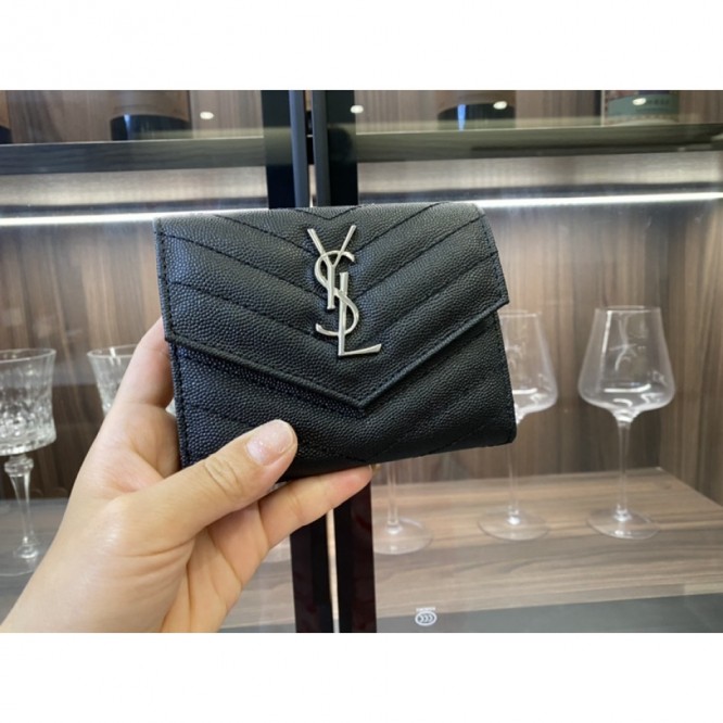 YSL・レザー コンチネンタルウォレット 財布 折財布