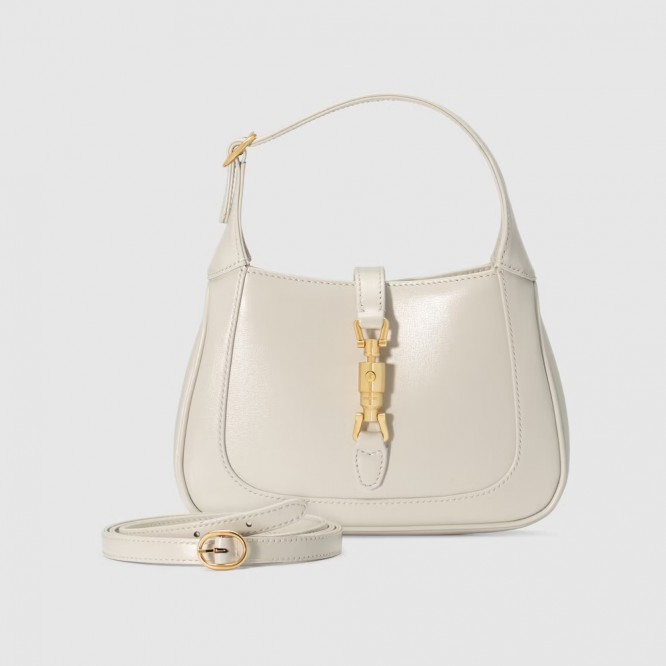 【日常に☆】GUCCI グッチ 〔ジャッキー 1961〕ミニ バッグ ホワイト レザー 637091 10O0G 9022