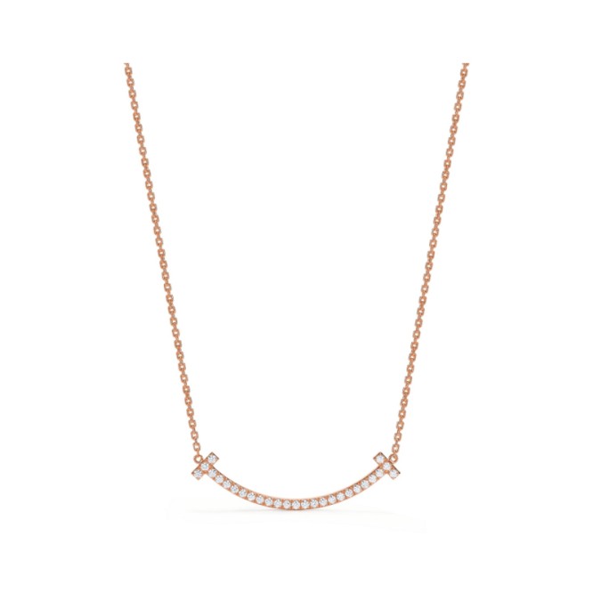 ★1129新品★Tiffany ティファニー T ミディアム スマイル ペンダント 67513290