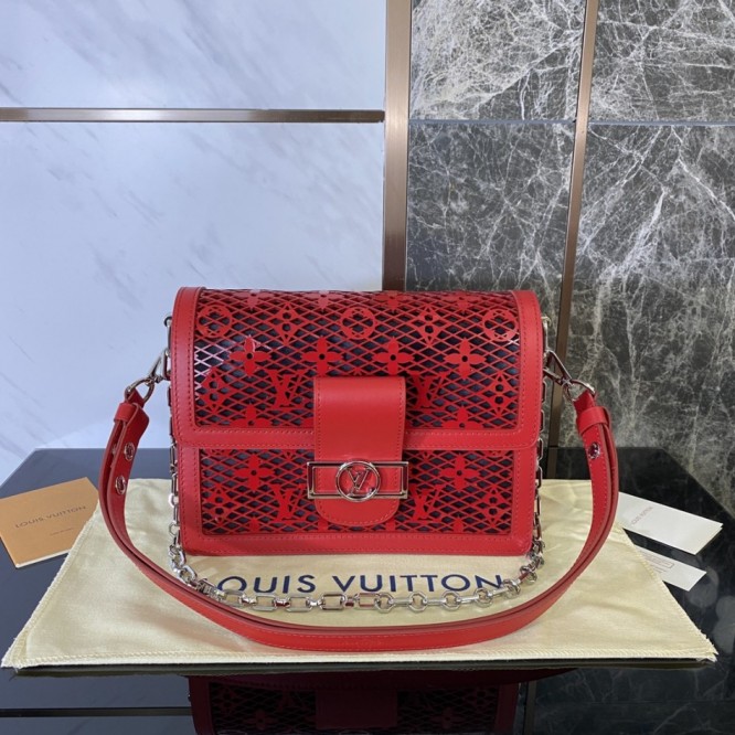 22SS★大人気★ Louis Vuitton ドーフィーヌ MINI ショルダー 赤M20359