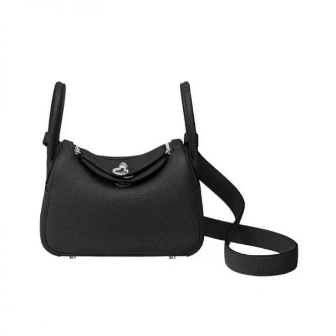 ★超入手困難★HERMES エルメス Lindy Mini リンディ ミニ ハンドバッグ ショルダーバッグ ブラック H079086CK18