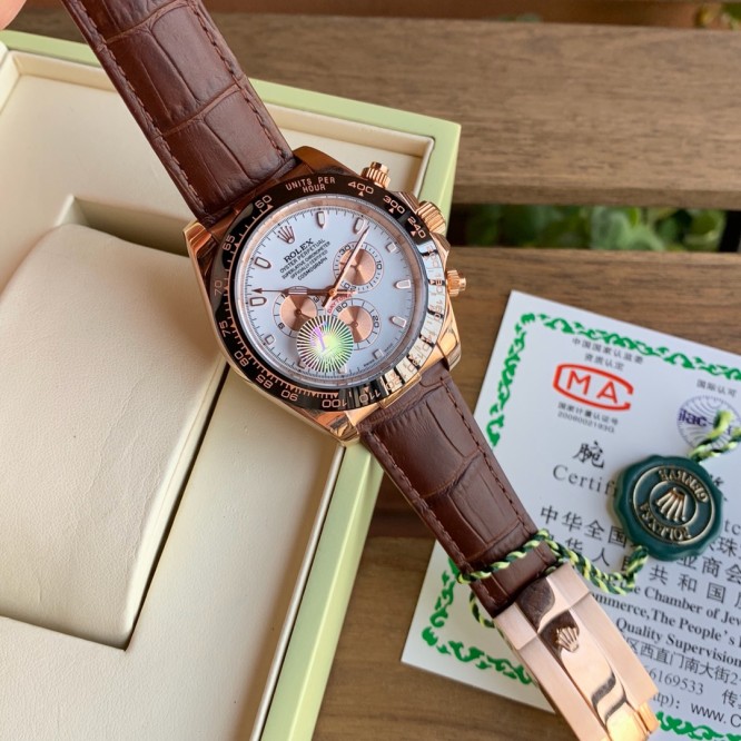 Rolex ロレックス メンズデイトナ Asian 7750 ムーブメント搭載 TSH-2001P400-RO160