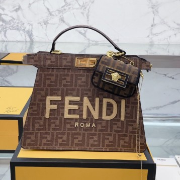 FENDI サンシャイン ミディアム トート バッグ レザー