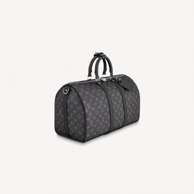 【完売間近】LOUIS VUITTON キーポル・バンドリエール 45 モノグラム・エクリプス ソフトラゲージ ダッフルバッグ M40569